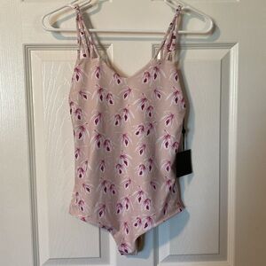 NWT Acacia Swimwear PINK Island Orchid Cape Town One Piece Swimsuit Bikini Swim